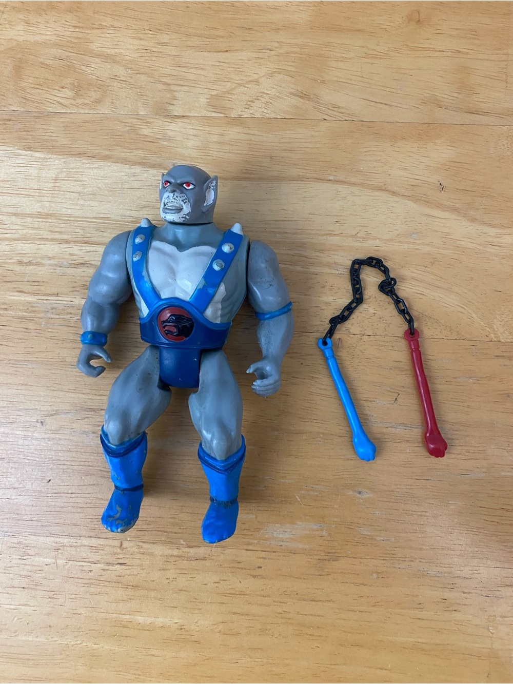 Vintage 1985 LJN Toys
ThunderCats Panthro Action Figure with Weapon No lever